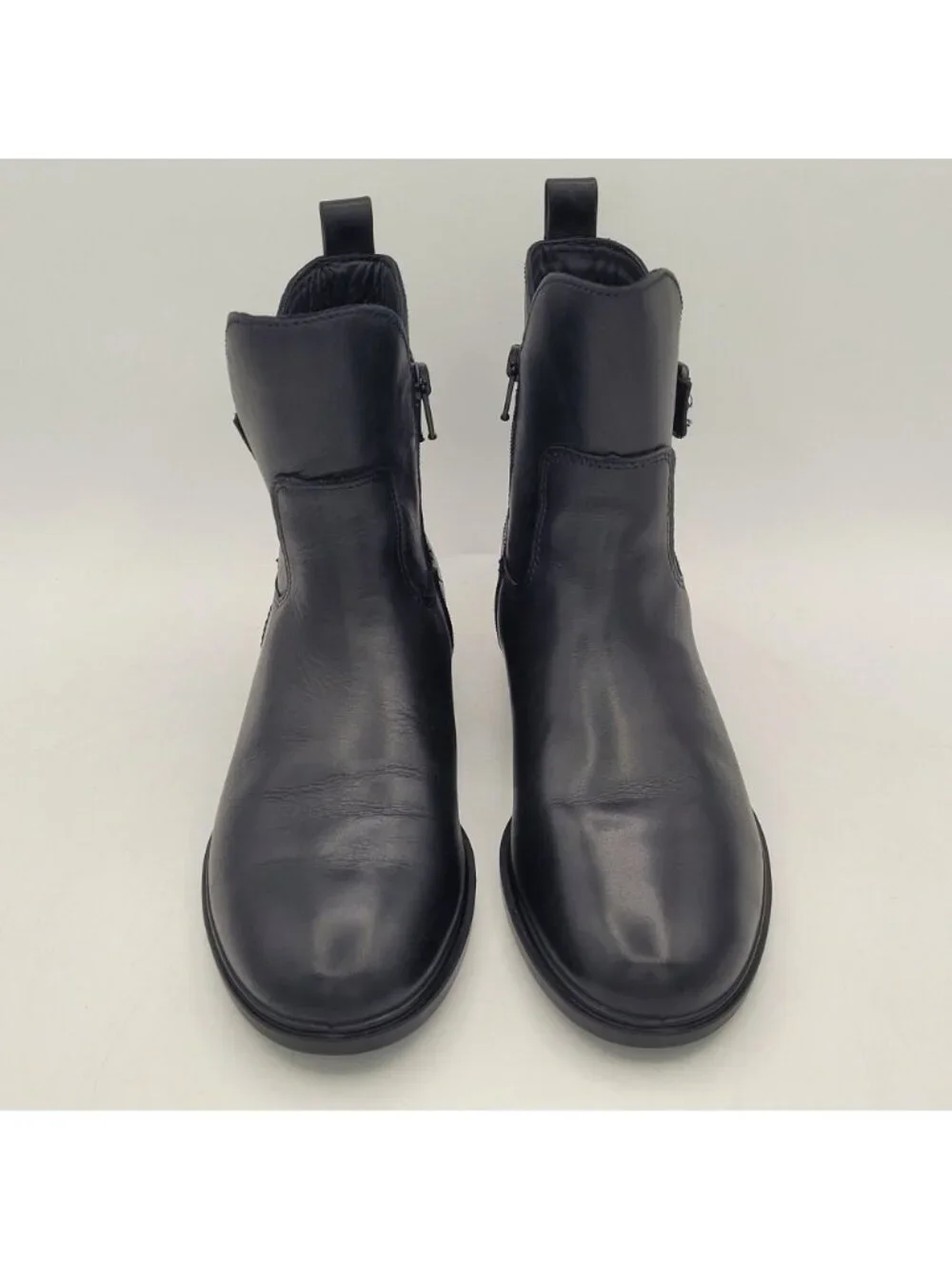 Ecco Touch 15 Buckle GTX Women's Size 6 to 6.5 EU 37 Leather Ankle Boot Black - Picture 6 of 12